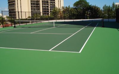 Base asfáltica em quadras esportivas