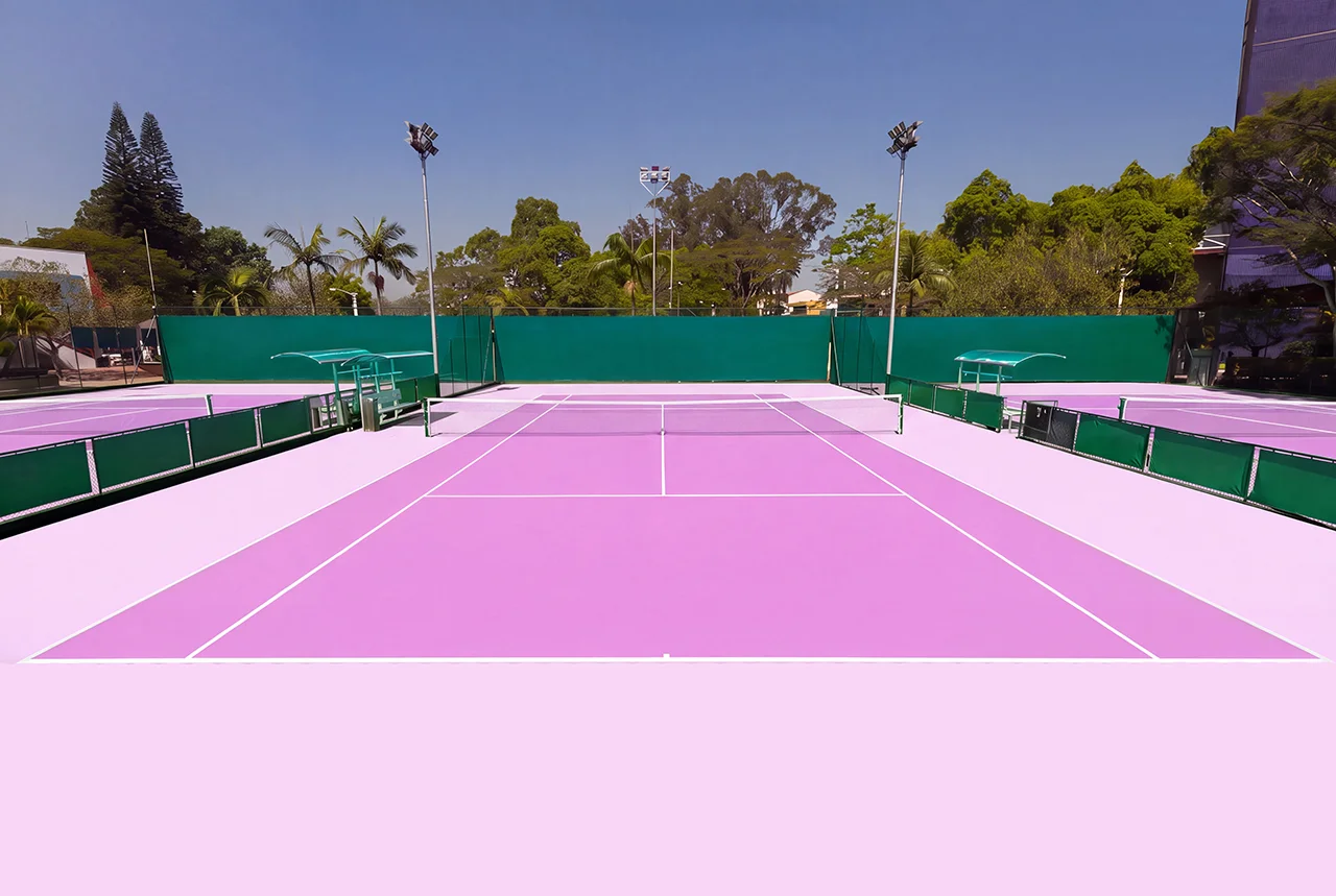 Cores para quadras esportivas | Rosa Claro + Rosa Escuro