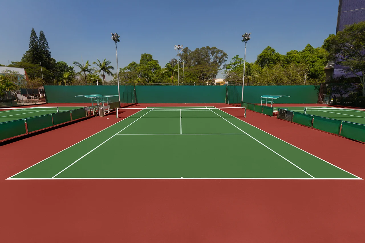 Cores para quadras esportivas | Vermelho + Verde Claro