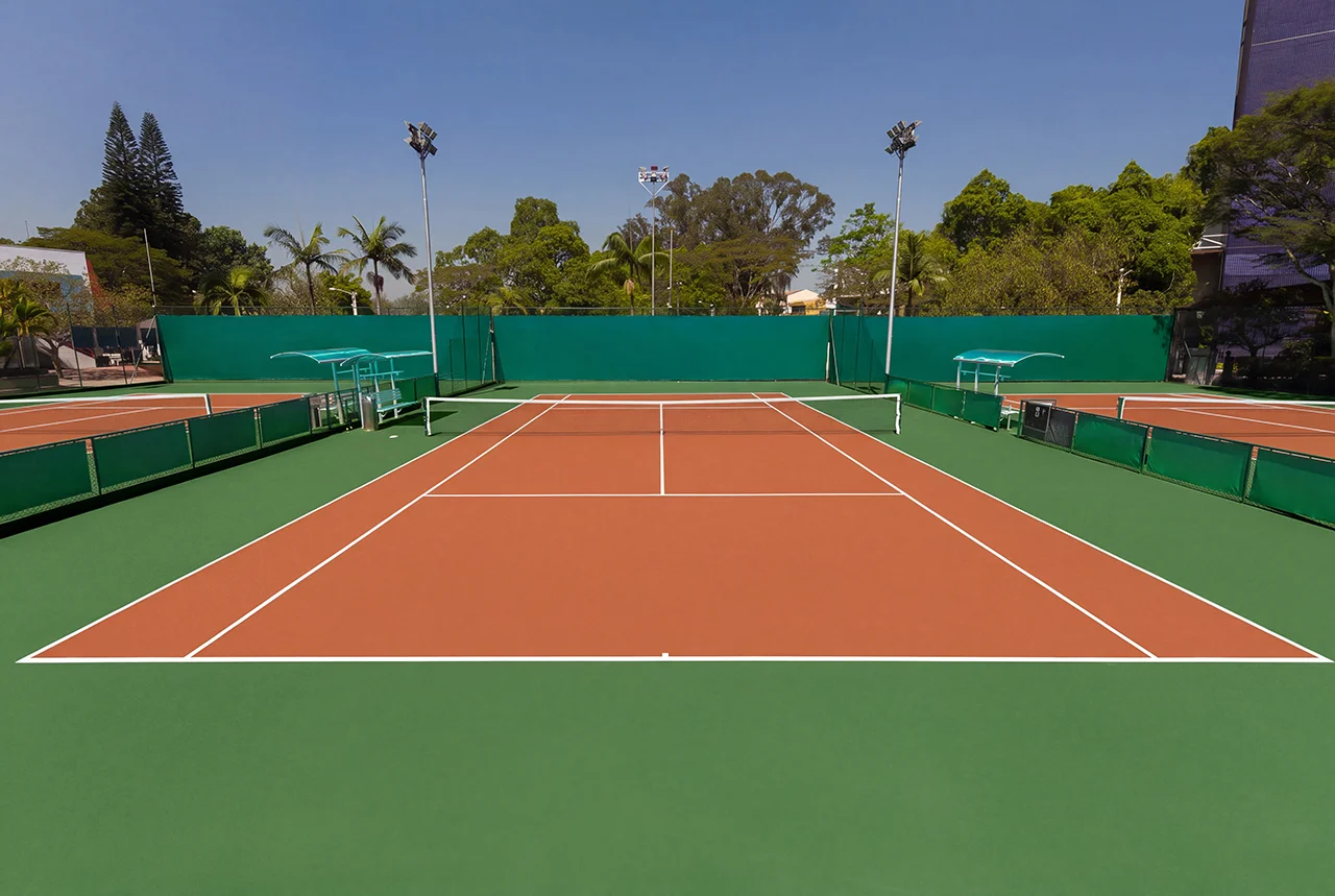 Cores para quadras esportivas | Verde Claro + Saibro