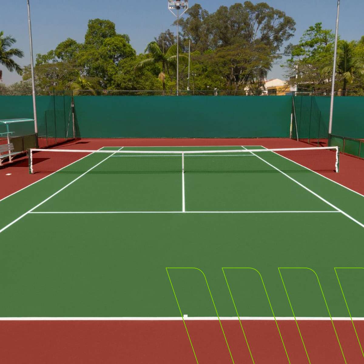 Tinta especial para quadras esportivas